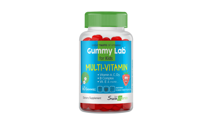 Gummy Lab Multi Vitamin Çocuklar İçin Orman Meyveli 60 Gummies