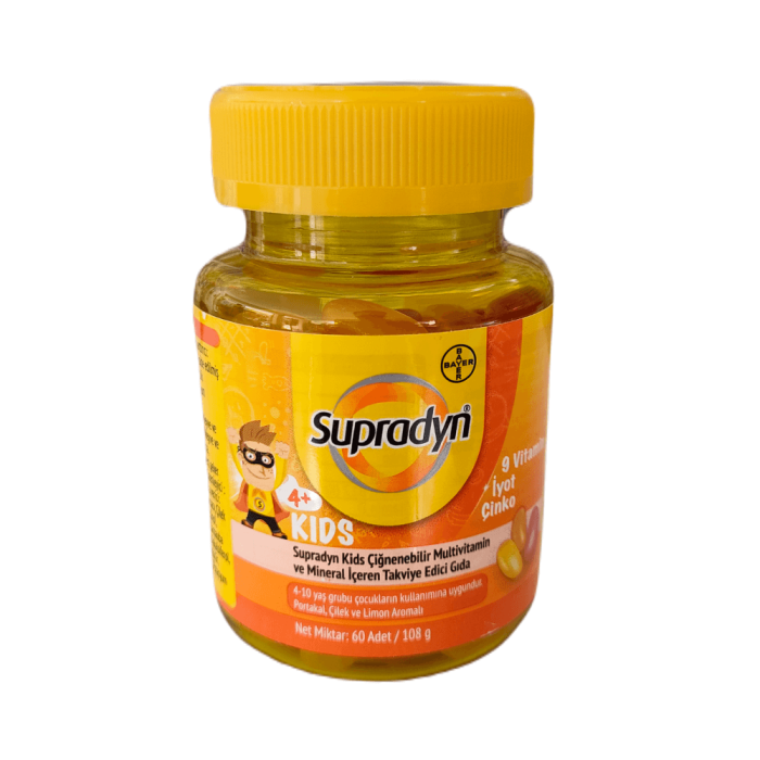 Supradyn Kids Multivitamin ve Mineral 60 Çiğneme Tablet