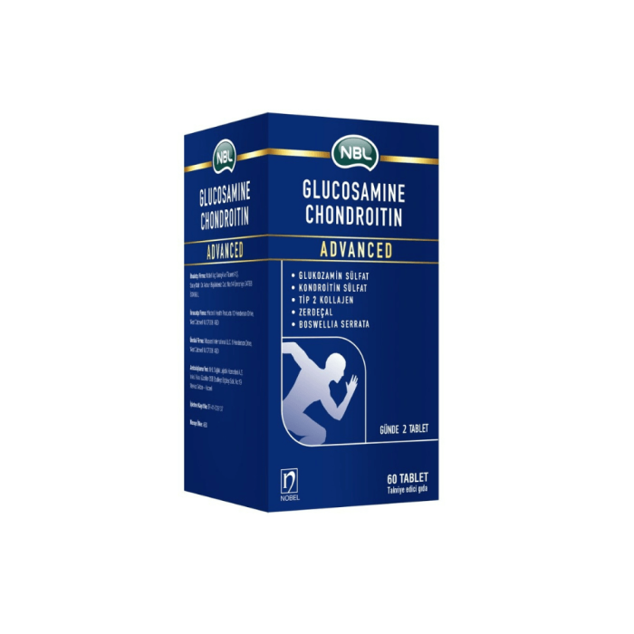 NBL Glukozamin Kondroitin Advanced 60 Tablet NBL Glukozamin Kondroitin Advanced 60 Tablet