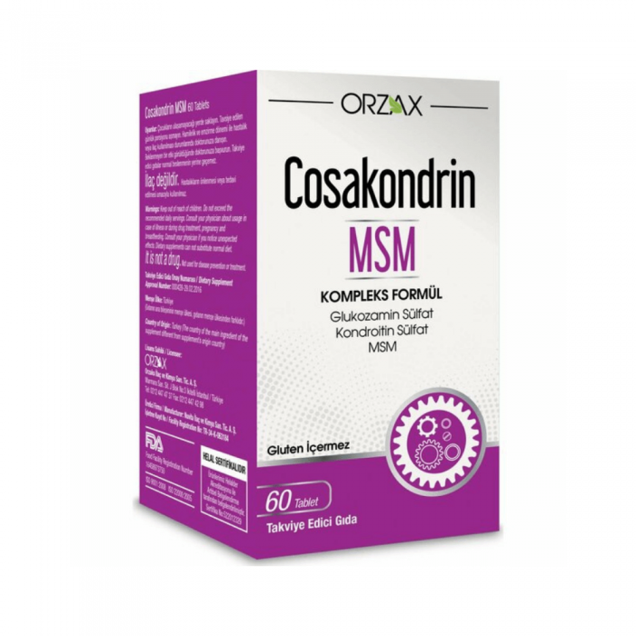 Orzax Cosakondrin MSM 60 Tablet Orzax Cosakondrin MSM 60 Tablet