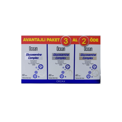 Orzax Ocean Glukozamin Kompleks 60 Tablet 3 Al 2 Öde