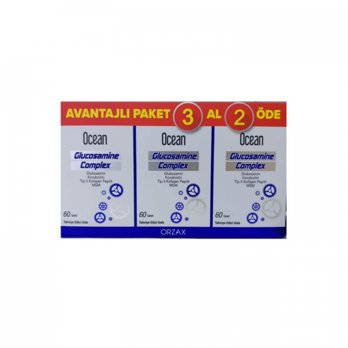 Orzax Ocean Glukozamin Kompleks 60 Tablet 3 Al 2 Öde