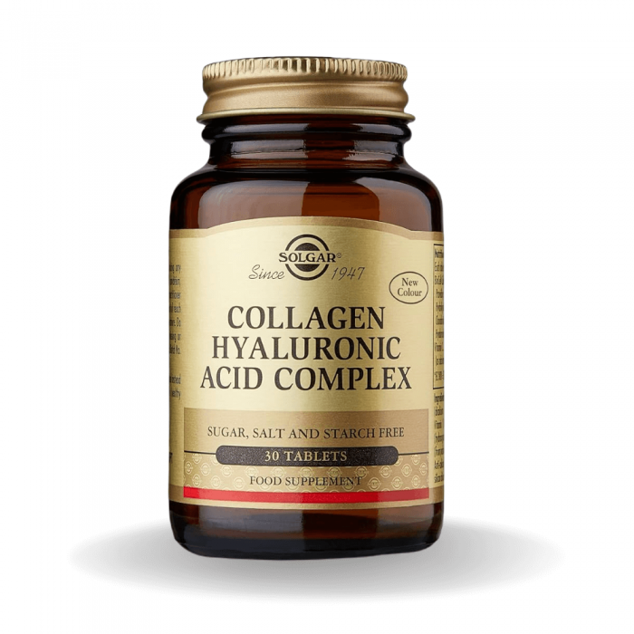 Solgar Hyaluronic Acid Collagen Complex 30 Tablet Solgar Hyaluronic Acid Collagen Complex 30 Tablet