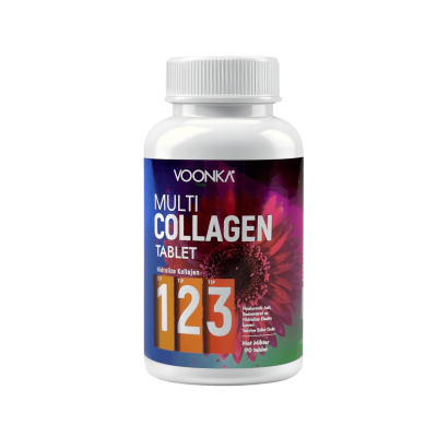 Voonka Multi Collagen Tip I-II-III İçeren Takviye Edici Gıda 90 Tablet