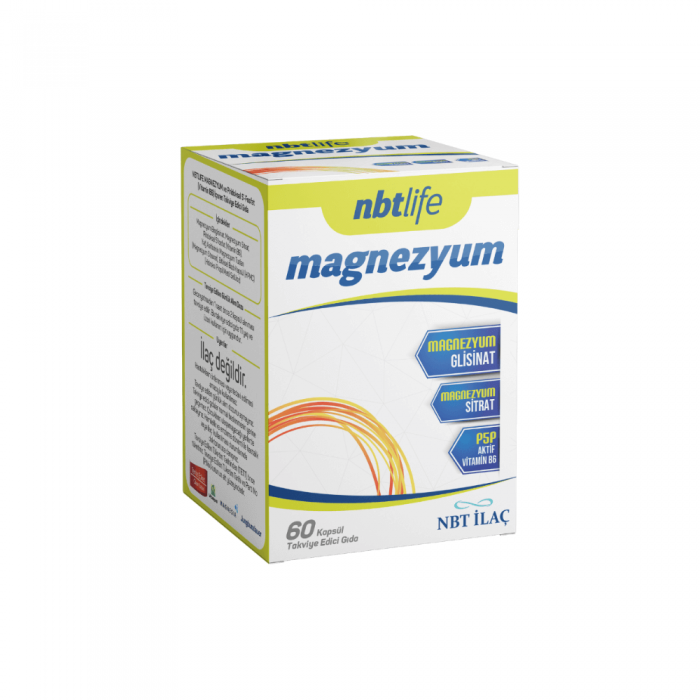 Nbt Life Magnezyum ve P5P (Vitamin B6) 60 Kapsül Nbt Life Magnezyum ve P5P (Vitamin B6) 60 Kapsül
