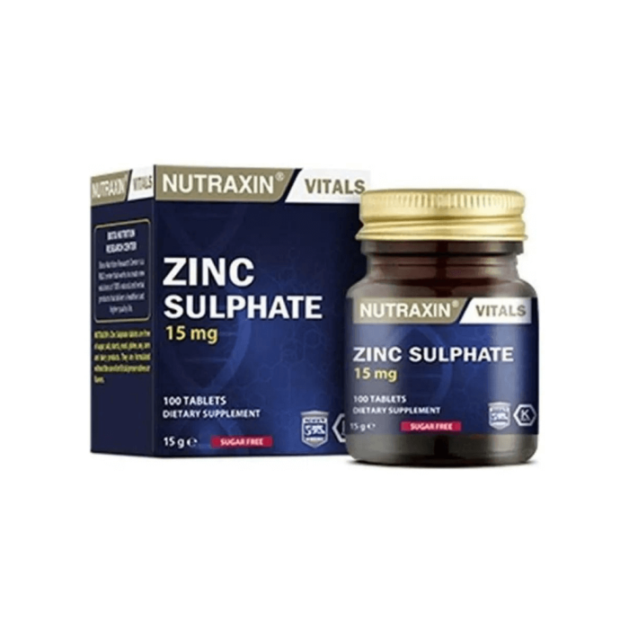 Nutraxin Zinc 15 mg 100 Tablet Nutraxin Zinc 15 mg 100 Tablet