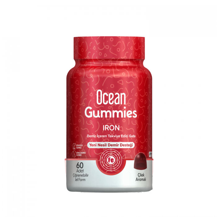 Orzax Ocean Gummies İron Demir 60 Çiğnenebilir Jel Form Orzax Ocean Gummies İron Demir 60 Çiğnenebilir Jel Form