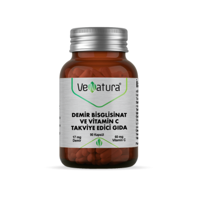 Venatura Demir Bisglisinat Vitamin C 90 Kapsül