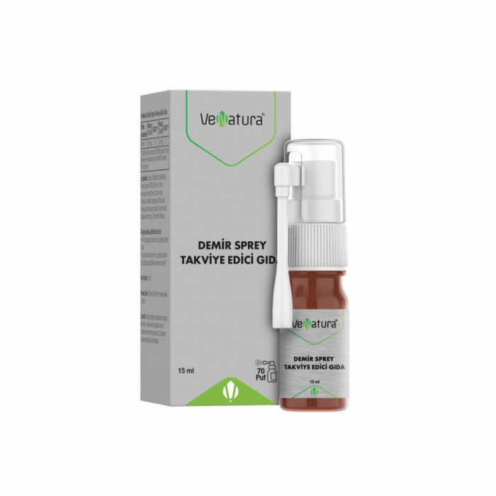Venatura Demir Sprey Takviye Edici Gıda 15 ml Venatura Demir Sprey Takviye Edici Gıda 15 ml