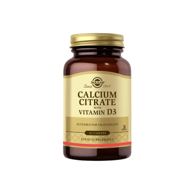 Solgar Calcium Citrate with Vitamin D3 60 Tablet