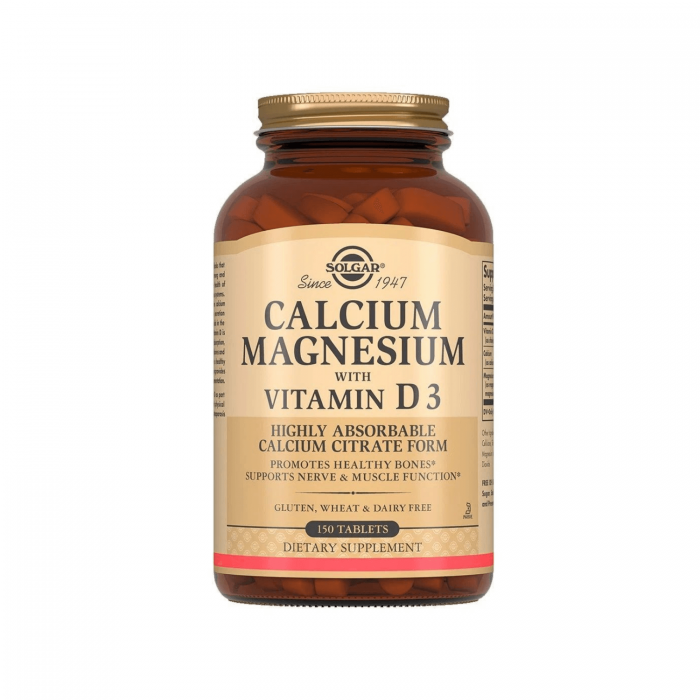 Solgar Calcium Magnesium with Vitamin D3 150 Tablet Solgar Calcium Magnesium with Vitamin D3 150 Tablet