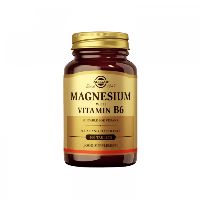 Solgar Magnesium with Vitamin B6 100 Tablet Solgar Magnesium with Vitamin B6 100 Tablet