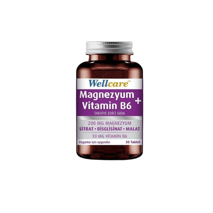 Wellcare Magnezyum Vitamin B6 30 Tablet Wellcare Magnezyum Vitamin B6 30 Tablet