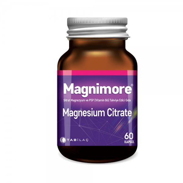 Magnimore Magnesium Citrate ve P5P 60 Kapsül