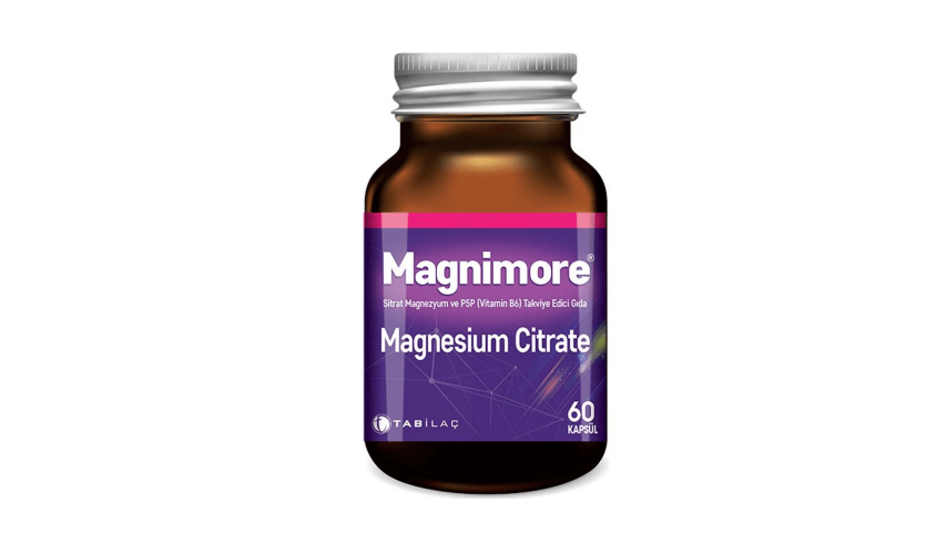 Magnimore Magnesium Citrate ve P5P 60 Kapsül