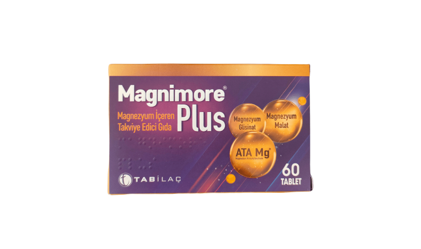 Magnimore Plus Magnezyum İçeren Takviye Edici Gıda 60 Tablet