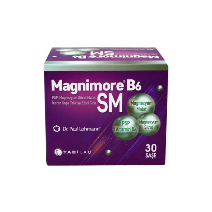 Magnimore B6 SM Takviye Edici Gıda 30 Şase Magnimore B6 SM Takviye Edici Gıda 30 Şase