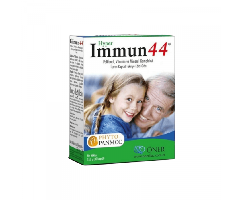 Hyper Immun44 Vitamin ve Mineral Takviye Edici Gıda 30 Kapsül