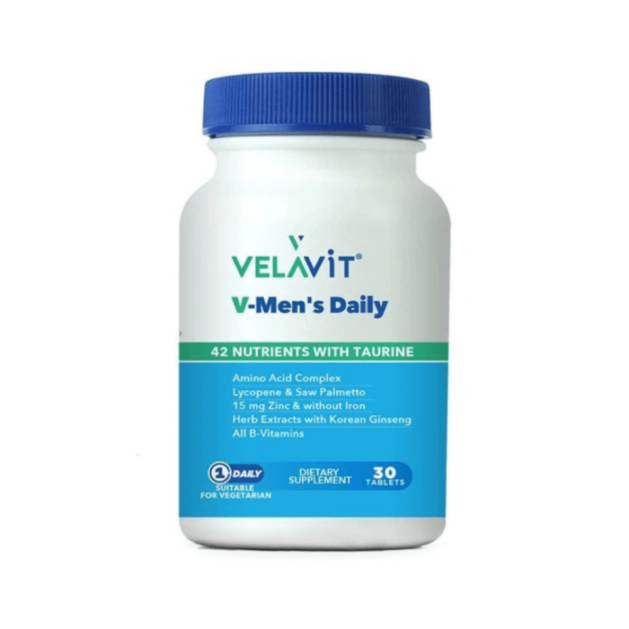 Velavit V-Mens Daily Takviye Edici Gıda 30 Tablet Velavit V-Mens Daily Takviye Edici Gıda 30 Tablet