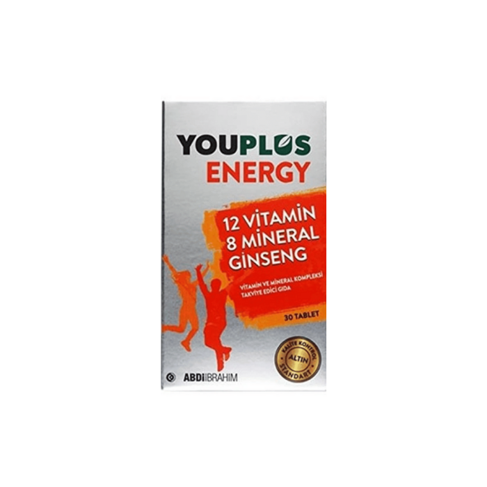Youplus Energy Vitamin ve Mineral Kompleksi 30 Tablet Youplus Energy Vitamin ve Mineral Kompleksi 30 Tablet