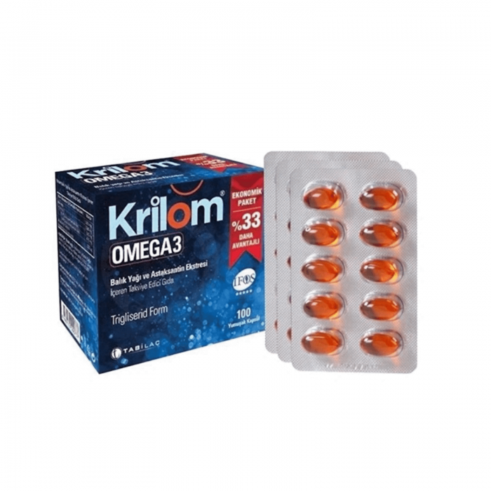 Krilom Omega 3 Yumuşak 100 Kapsül