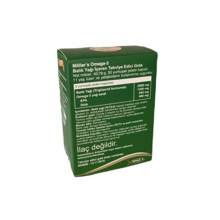 Möller's Omega 3 Balık Yağı 30 Kapsül Möller's Omega 3 Balık Yağı 30 Kapsül
