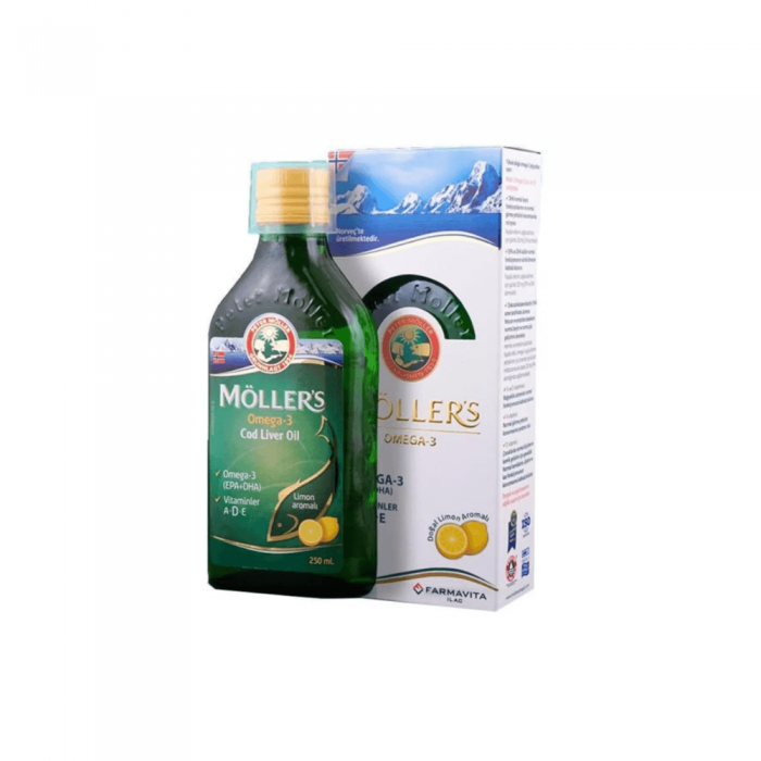 Möllers Omega 3 Limon Aromalı Balık Yağı 250 ml Möllers Omega 3 Limon Aromalı Balık Yağı 250 ml