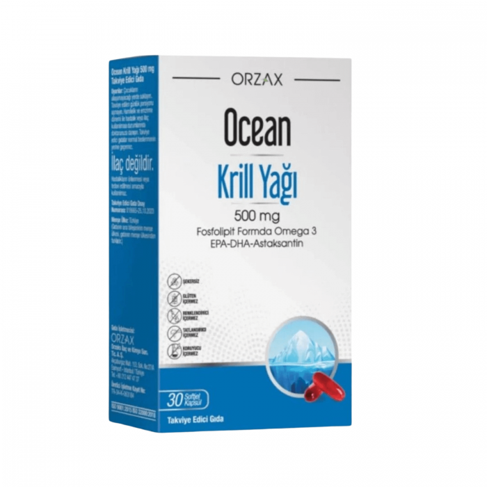 Orzax Ocean Krill Oil 500 mg 30 Kapsül Orzax Ocean Krill Oil 500 mg 30 Kapsül