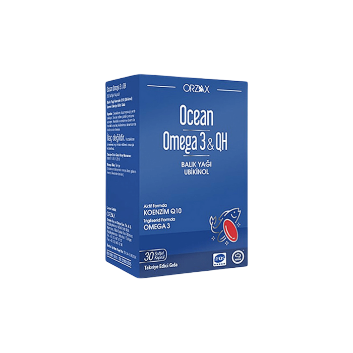 Orzax Ocean Omega 3 & QH 30 Yumuşak Kapsül