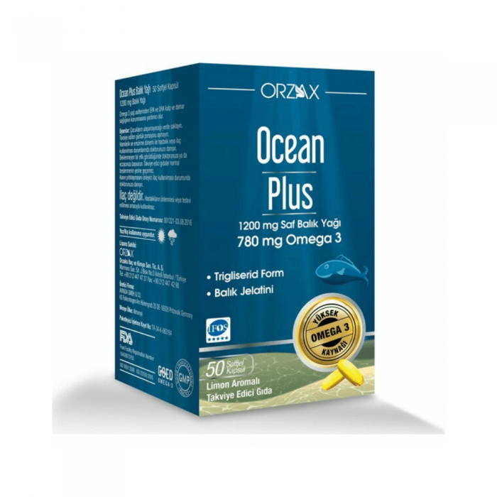 Orzax Ocean Plus 1200 mg 50 Kapsül Orzax Ocean Plus 1200 mg 50 Kapsül