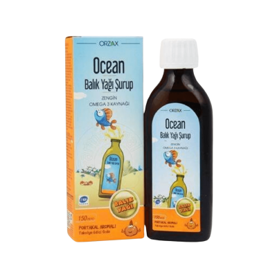 Orzax Ocean Omega 3 Portakal Aromalı Şurup 150 ml