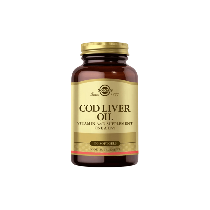 Solgar Cod Liver Oil 100 Kapsül