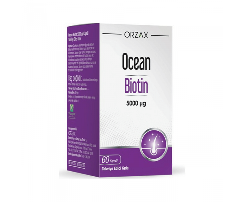 Orzax Ocean Biotin 60 Kapsül