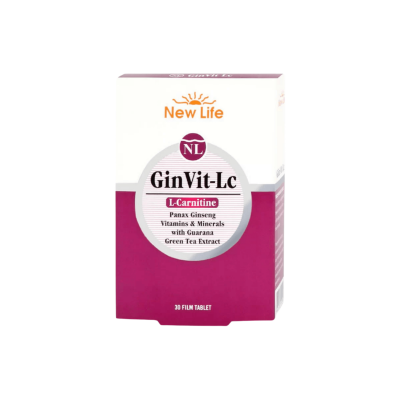 New Life GinVit LC & L- Carnitine 30 Film Tablet