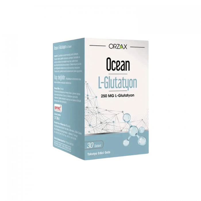 Orzax Ocean L-Glutatyon 250 mg 30 Tablet Orzax Ocean L-Glutatyon 250 mg 30 Tablet