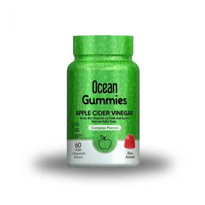 Orzax Ocean Gummies Apple Cider Vinegar 60 Adet Çiğnenebilir Form