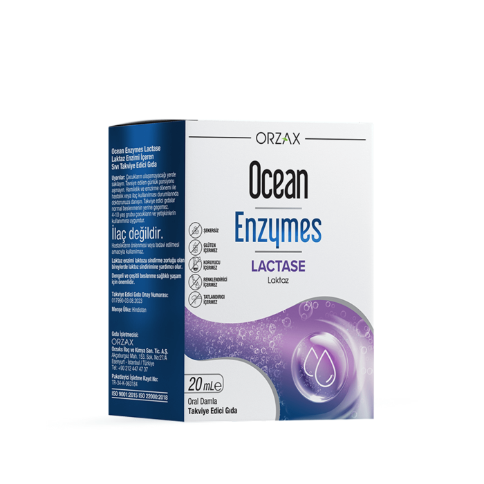 Orzax Ocean Enzymes Lactase 20 ml Damla