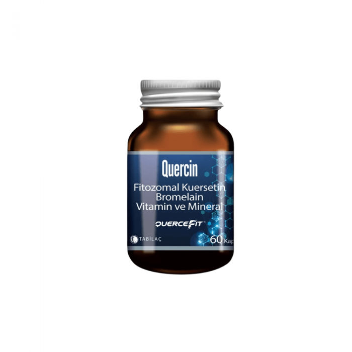 Quercin Fitozomal Kuersetin Bromelain 60 Kapsül Quercin Fitozomal Kuersetin Bromelain 60 Kapsül