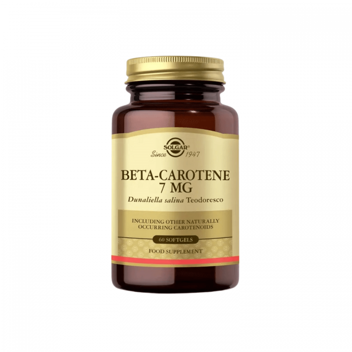 Solgar Beta Carotene 7 mg 60 Yumuşak Jelatin Kapsül Solgar Beta Carotene 7 mg 60 Yumuşak Jelatin Kapsül