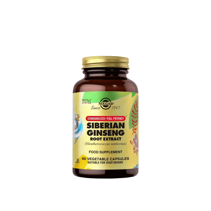 Solgar Siberian Ginseng Root Extract 60 Kapsül Solgar Siberian Ginseng Root Extract 60 Kapsül