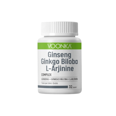 Voonka Ginseng Ginkgo Biloba L-Arginine 30 Kapsül