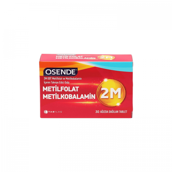 Osende 2M Meti̇lfolat Meti̇lkobalami̇n 30 Tablet Osende 2M Meti̇lfolat Meti̇lkobalami̇n 30 Tablet