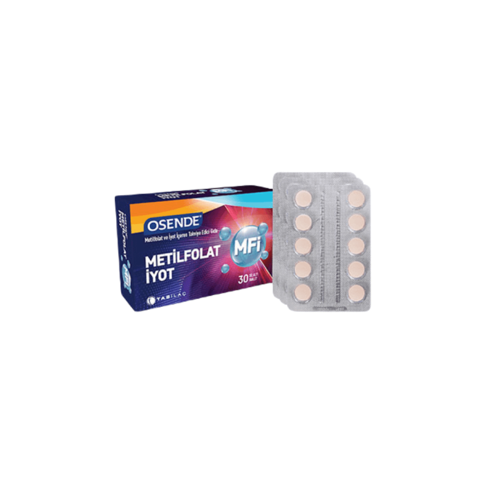 Osende MFI Metilfolat İyot 30 Dil Altı Tablet Osende MFI Metilfolat İyot 30 Dil Altı Tablet