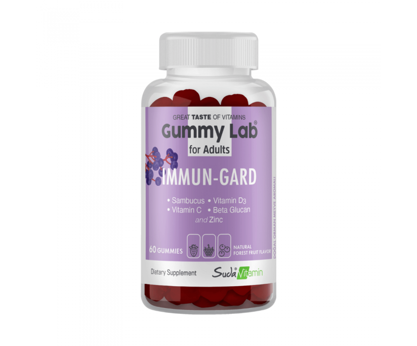 Gummy Lab Immun Guard Yetişkinler İçin Orman Meyveli 60 Gummies