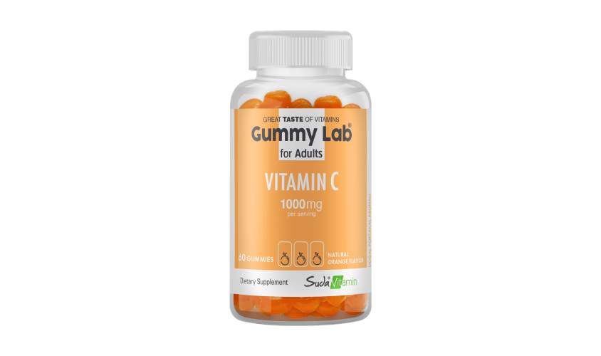 Gummy Lab Vitamin C Yetişkinler İçin Portakal Aromalı 60 Gummies