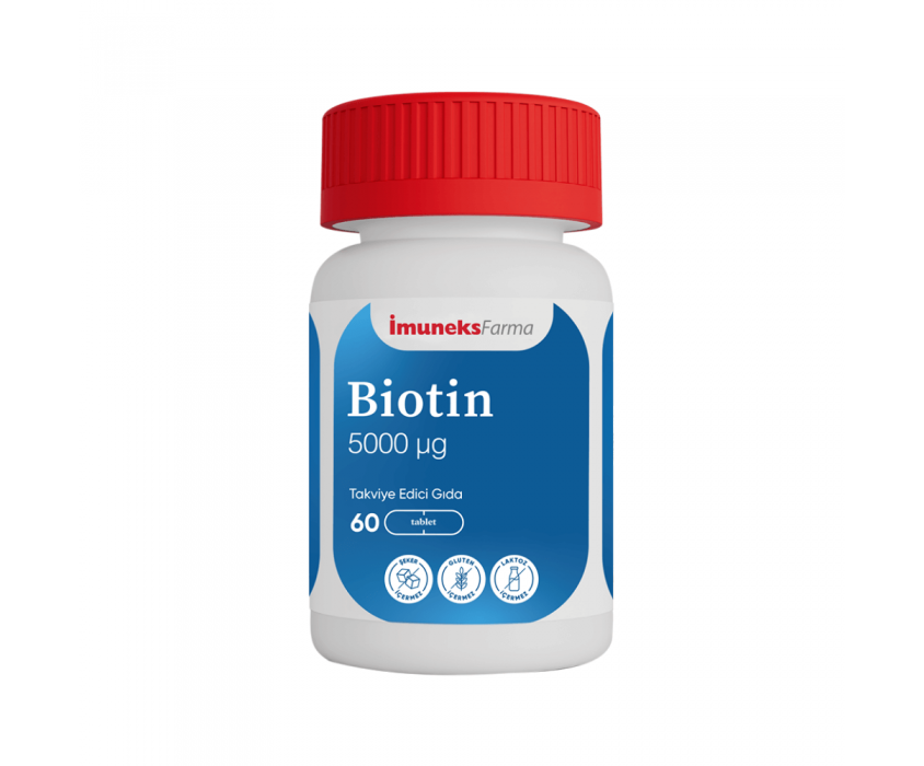 İmuneks Farma Biotin 5000µg 60 Tablet