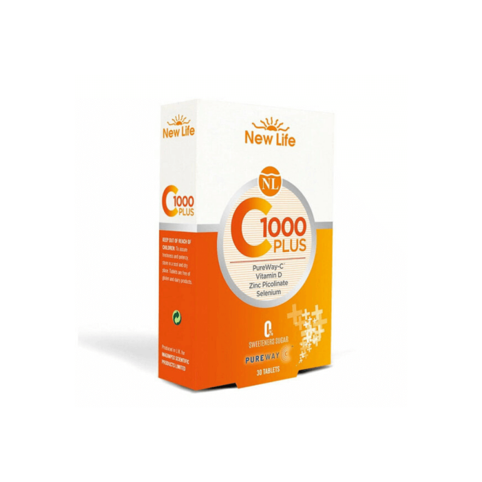 New Life C-1000 Plus Takviye Edici Gıda 30 Tablet New Life C-1000 Plus Takviye Edici Gıda 30 Tablet