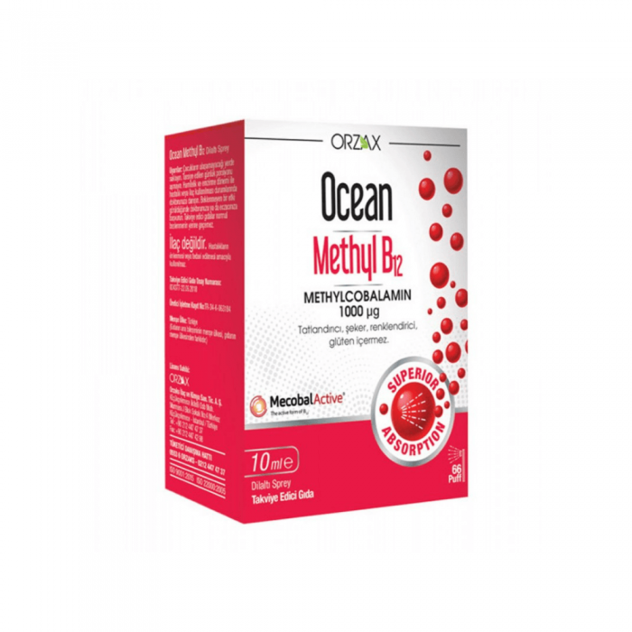 Orzax Ocean Methyl B12 Sprey 10 ml Orzax Ocean Methyl B12 Sprey 10 ml