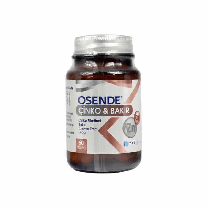 Osende Çinko Bakır 60 Kapsül Osende Çinko Bakır 60 Kapsül