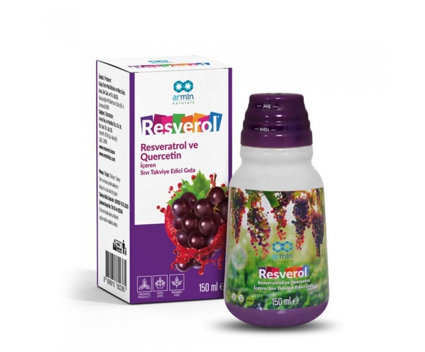 Armin Resverol - Resveratrol ve Quercetin İçeren Sıvı Takviye Edici Gıda 150 ml